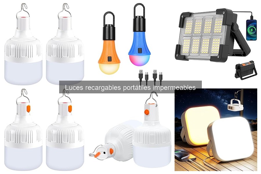 ** Opiniones sobre luces recargables portátiles impermeables
