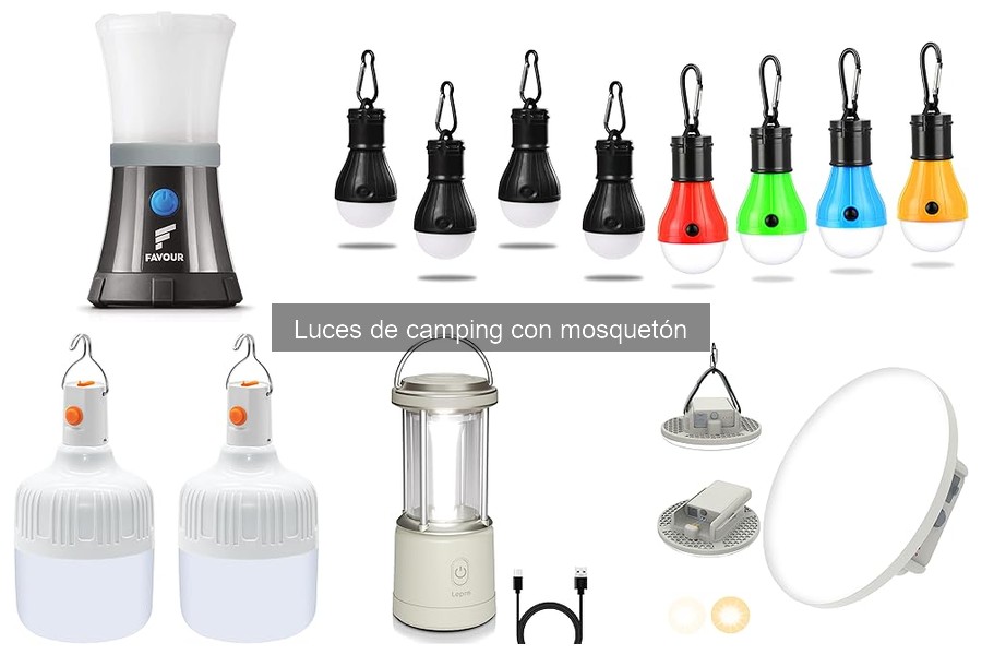 ¿Por qué se apagan las luces de camping con mosquetón?