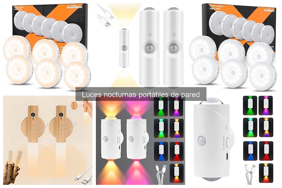 Precio de luces nocturnas portátiles de pared: guía actualizada