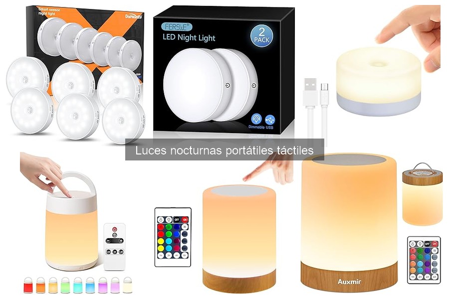 Precio promedio de luces nocturnas portátiles táctiles