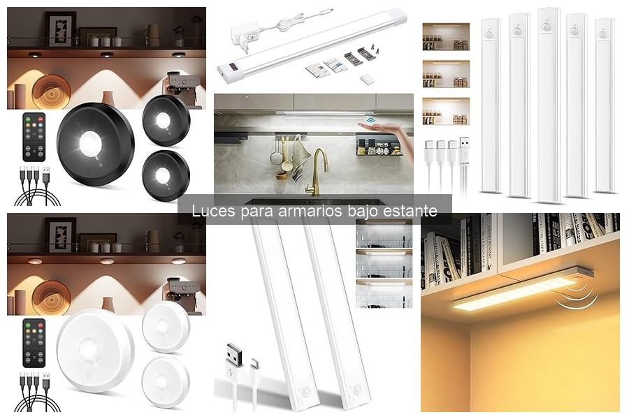 Precios de luces para armarios bajo estante en Amazon