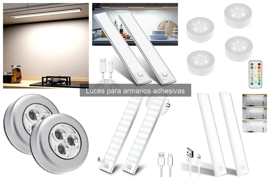Problemas comunes al usar luces adhesivas en armarios