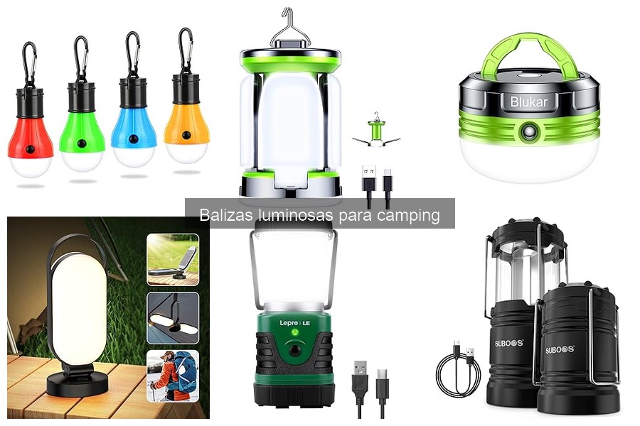Problemas comunes con balizas luminosas para camping y soluciones