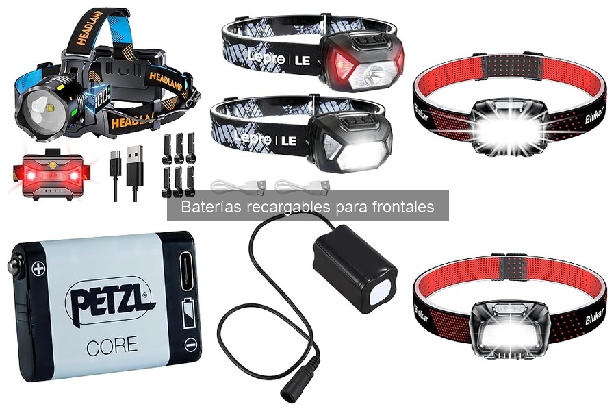 Problemas comunes con baterías recargables en linternas frontales