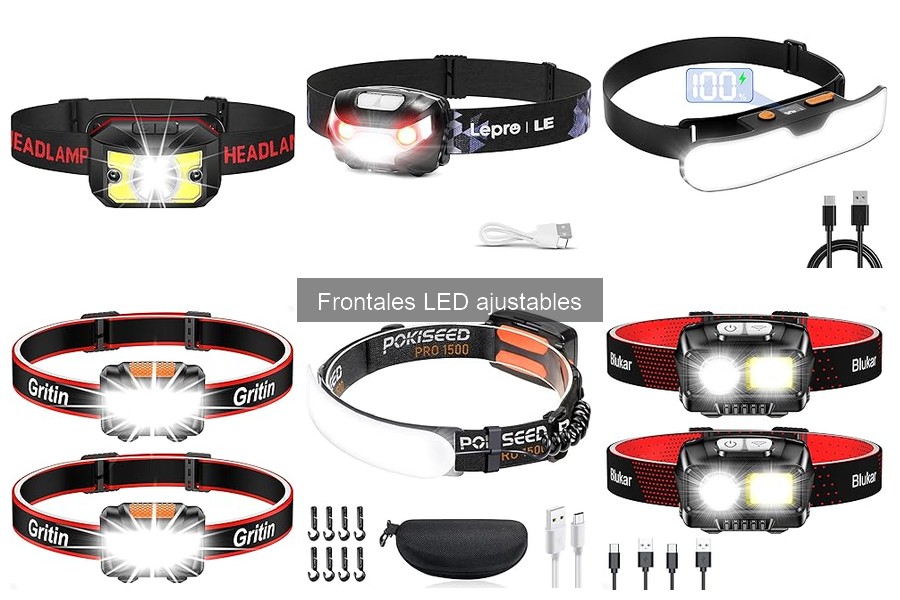 ** Problemas comunes con linternas frontales LED ajustables