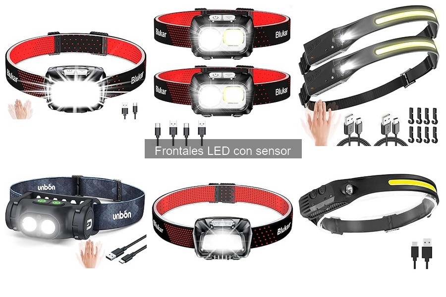 ** Problemas comunes con linternas frontales LED con sensor