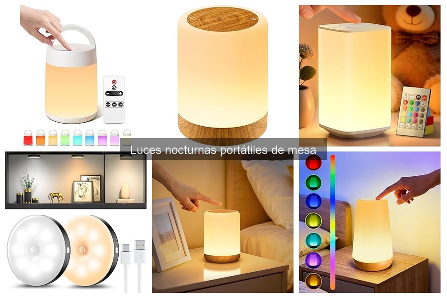 Problemas comunes con luces nocturnas portátiles de mesa