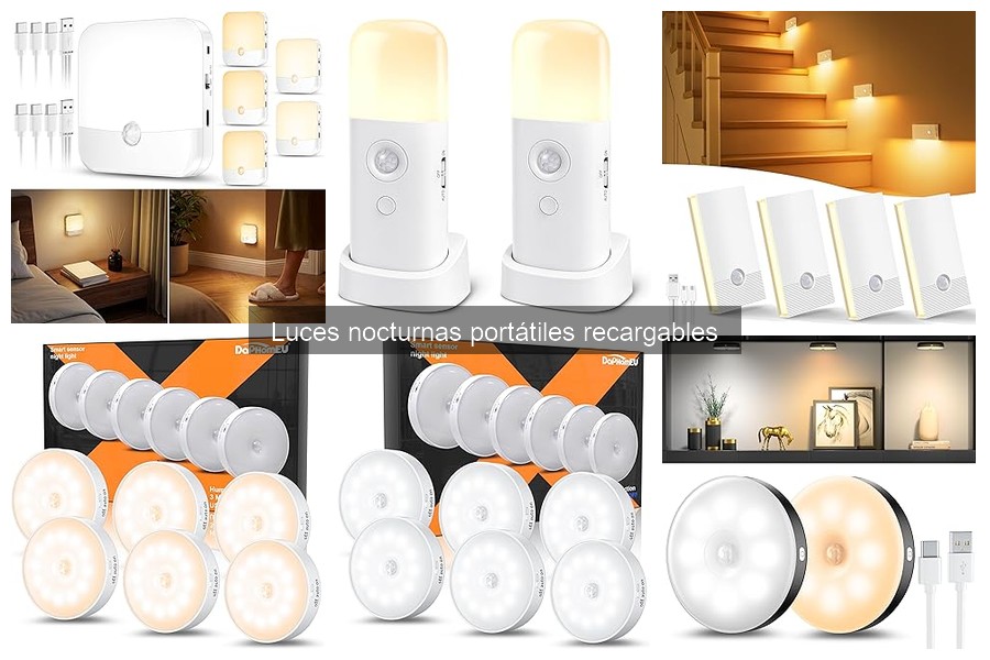 Problemas comunes con luces nocturnas portátiles recargables