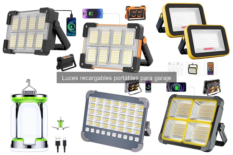 Problemas comunes con luces recargables en el garaje
