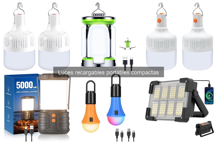 Problemas comunes con luces recargables portátiles compactas