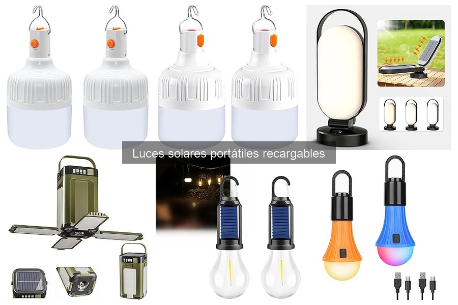 Problemas comunes con luces solares portátiles recargables