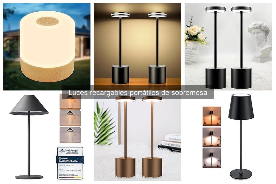 Problemas comunes de luces recargables portátiles de sobremesa