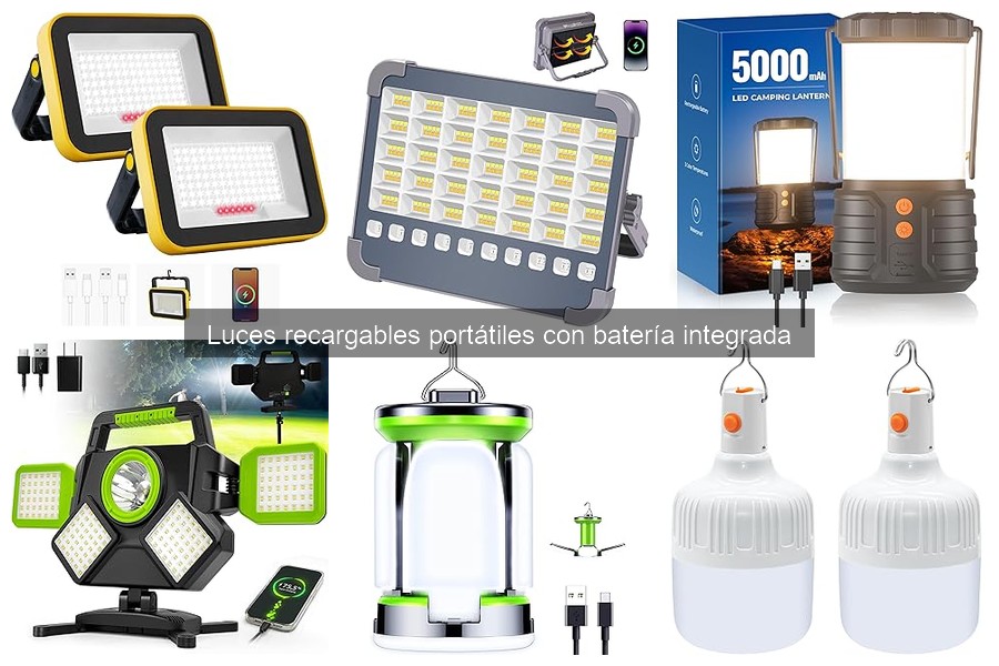 Problemas comunes en luces recargables portátiles y soluciones