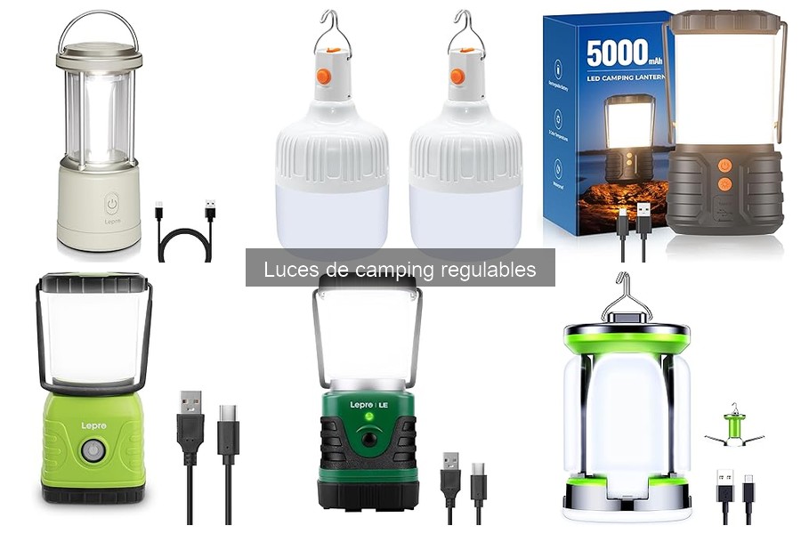 ¿Qué batería elegir para luces de camping regulables?