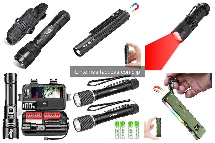 ¿Qué es una linterna táctica con clip? Definición y características