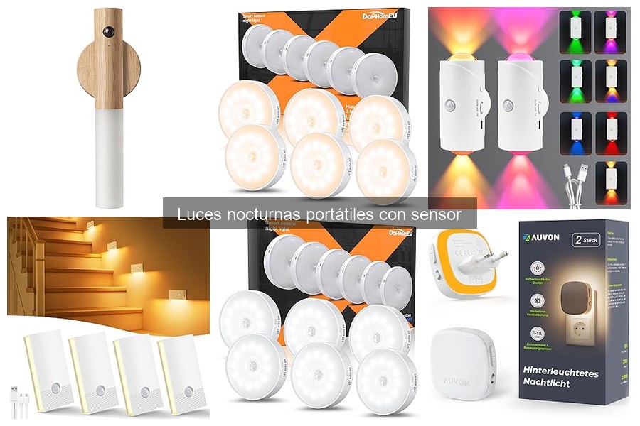 ¿Qué es una luz nocturna portátil con sensor?