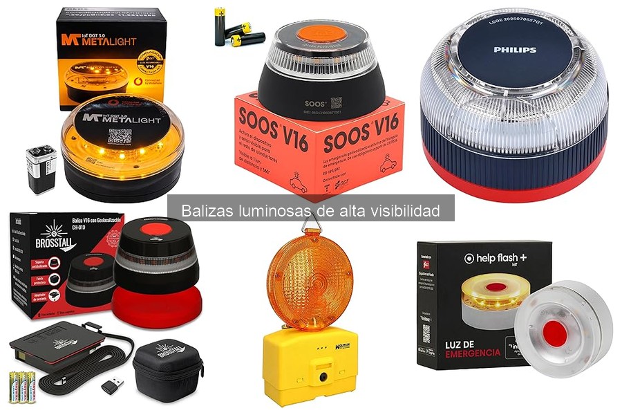 ¿Qué son las balizas luminosas de alta visibilidad?