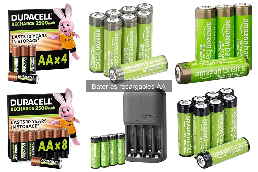 ¿Qué son las baterías recargables AA? Características y ventajas