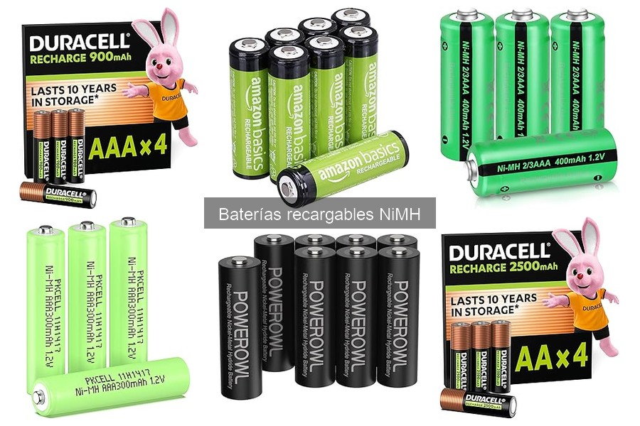 ¿Qué son las baterías recargables NiMH? Características y usos