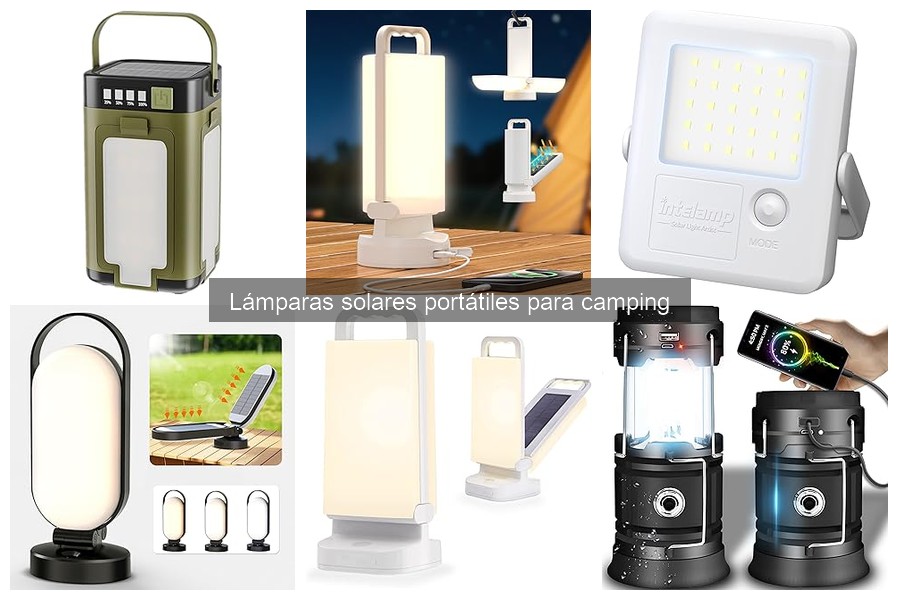 ¿Qué son las lámparas solares portátiles para camping?