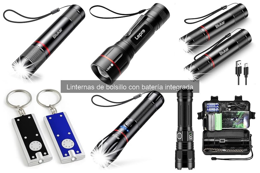 ¿Qué son las linternas de bolsillo con batería integrada?