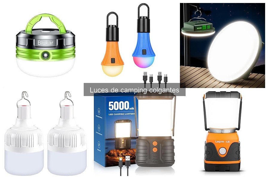 ¿Qué son las luces de camping colgantes? Características y usos