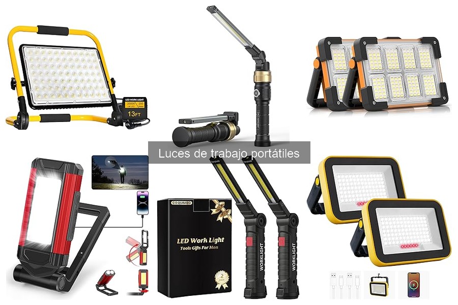 ¿Qué son las luces de trabajo portátiles? Definición y usos