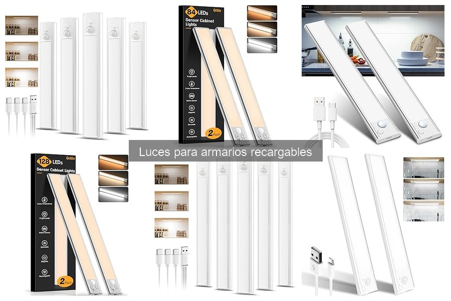 ¿Qué son las luces recargables para armarios? Beneficios y características