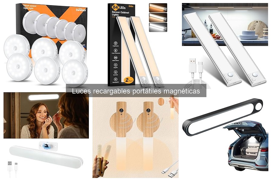 ¿Qué son las luces recargables portátiles magnéticas?