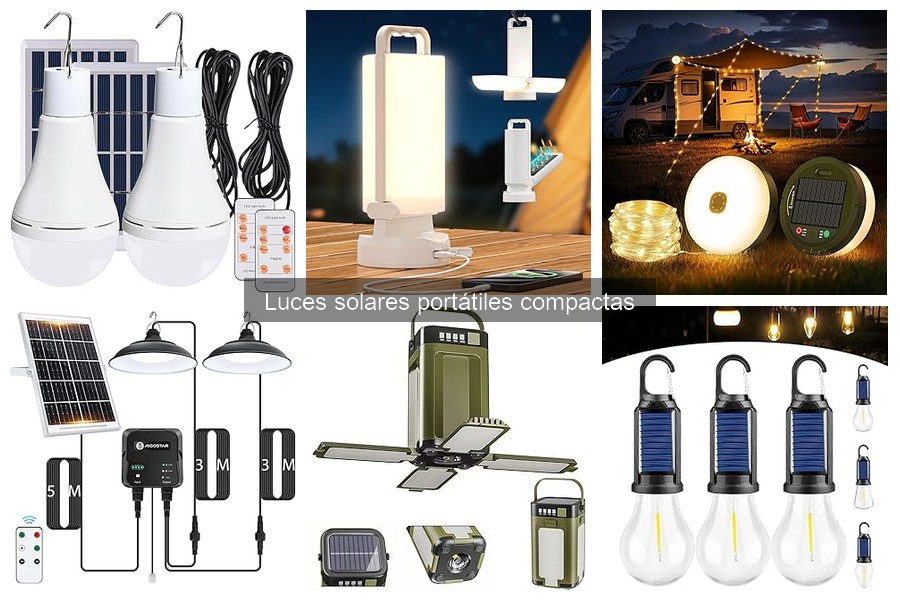 ¿Qué son las luces solares portátiles compactas? Guía y beneficios