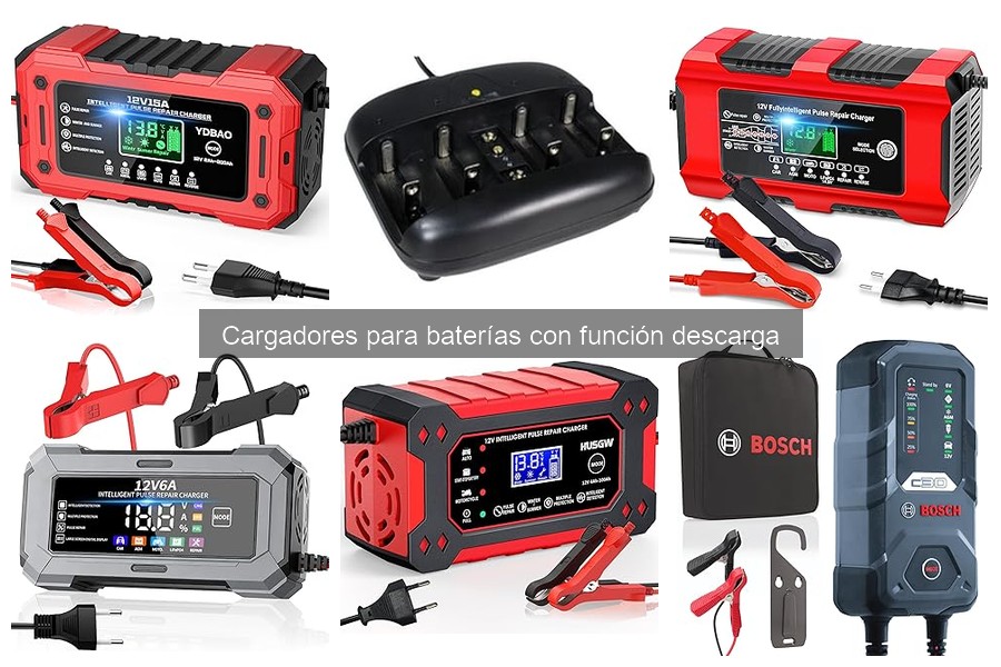 ¿Qué son los cargadores de batería con función descarga?