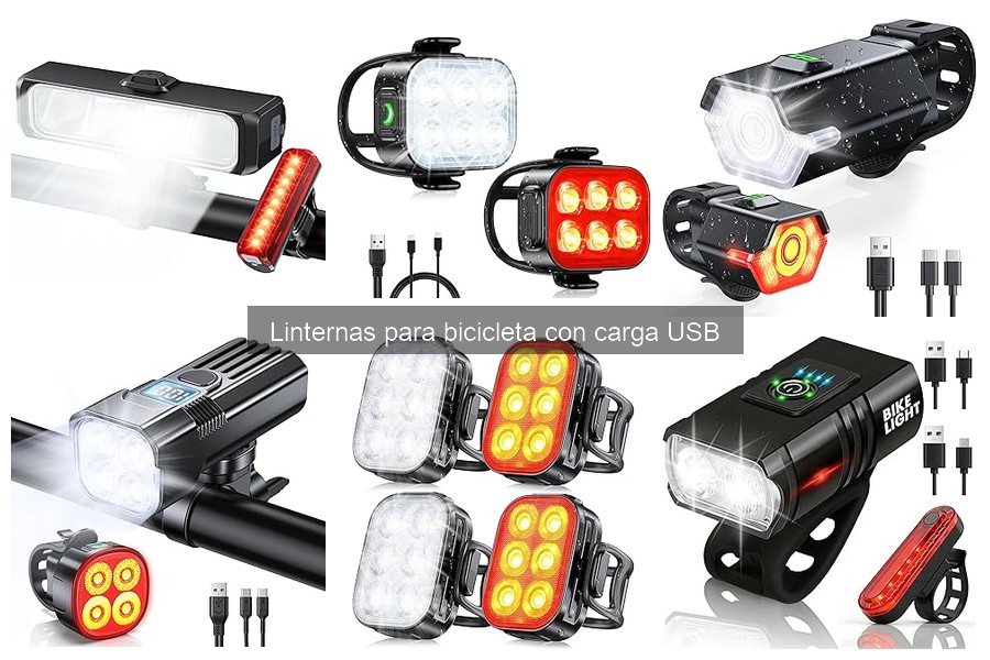 Reseñas de usuarios sobre linternas para bicicleta con carga USB