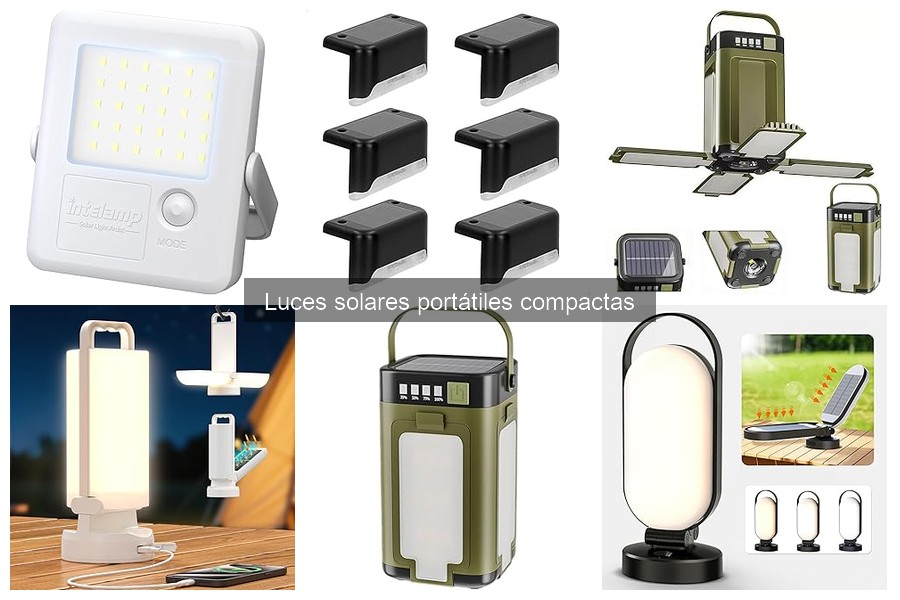 ¿Son resistentes al agua las luces solares portátiles compactas?