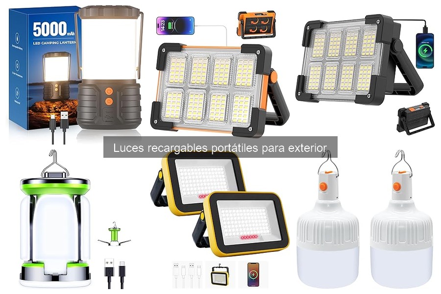 ¿Son seguras las luces recargables para exteriores?