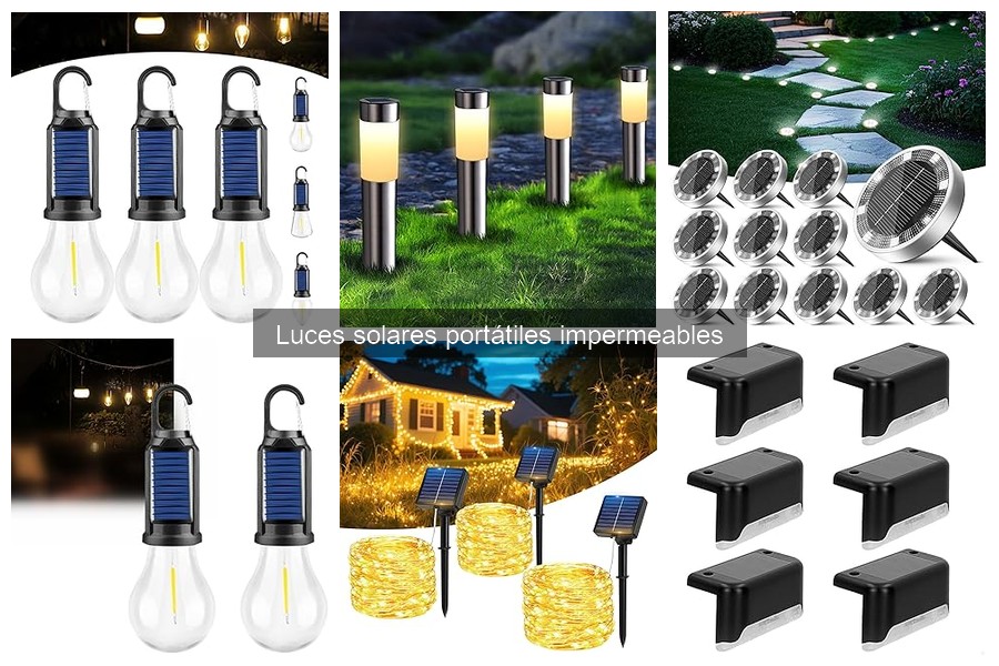 ¿Son seguras las luces solares portátiles impermeables en interiores?