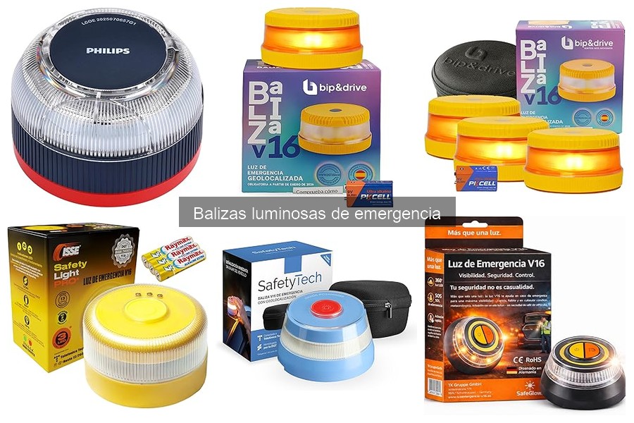 Tipos de balizas luminosas de emergencia y sus usos