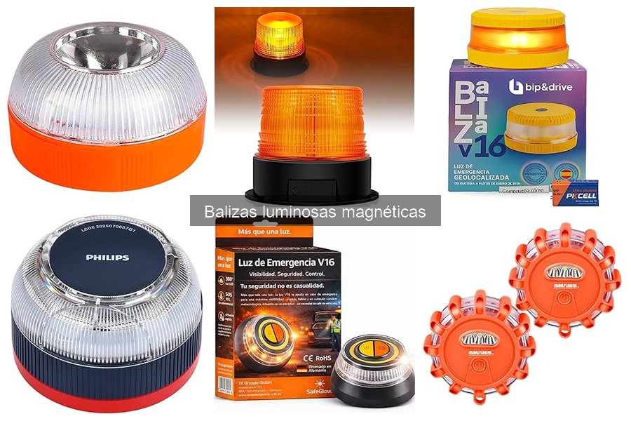 Tipos de balizas luminosas magnéticas para vehículos