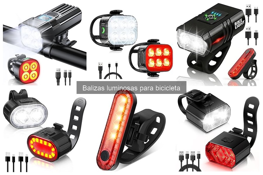 Tipos de balizas luminosas para bicicleta: Guía completa