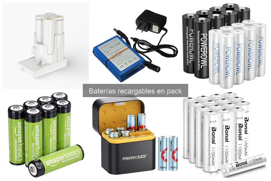 Tipos de baterías recargables en pack: Guía completa