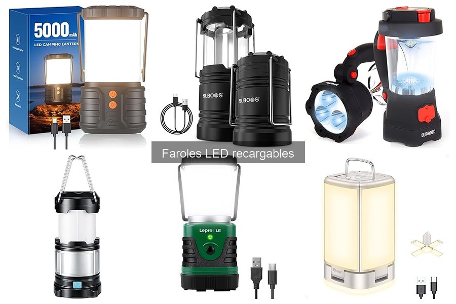 Tipos de Faroles LED Recargables: Guía Completa