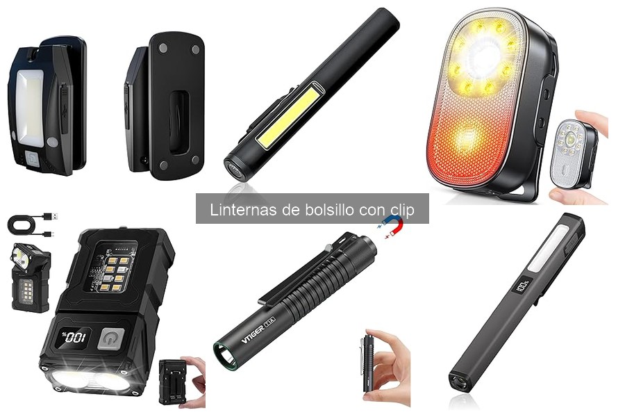 Tipos de linternas de bolsillo con clip: guía completa