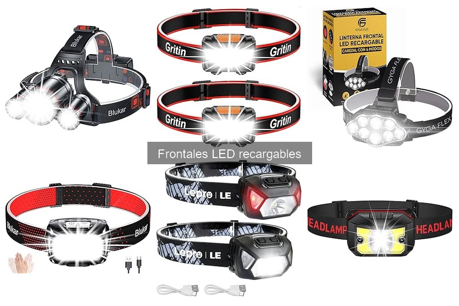 Tipos de Linternas Frontales LED Recargables y Usos