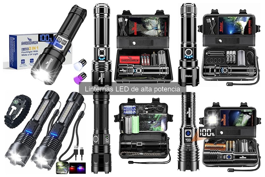 Tipos de Linternas LED de Alta Potencia y sus Usos