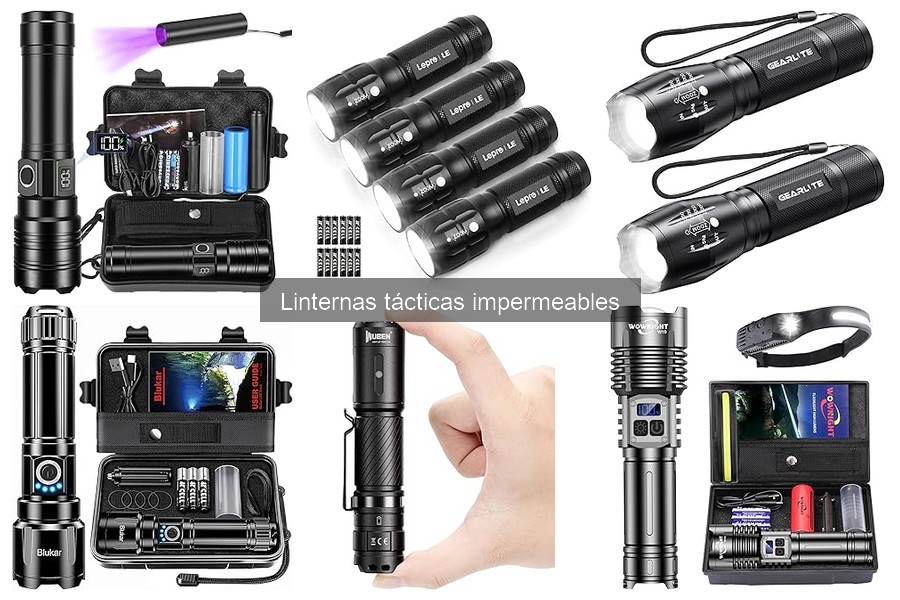 Tipos de linternas tácticas impermeables: guía completa