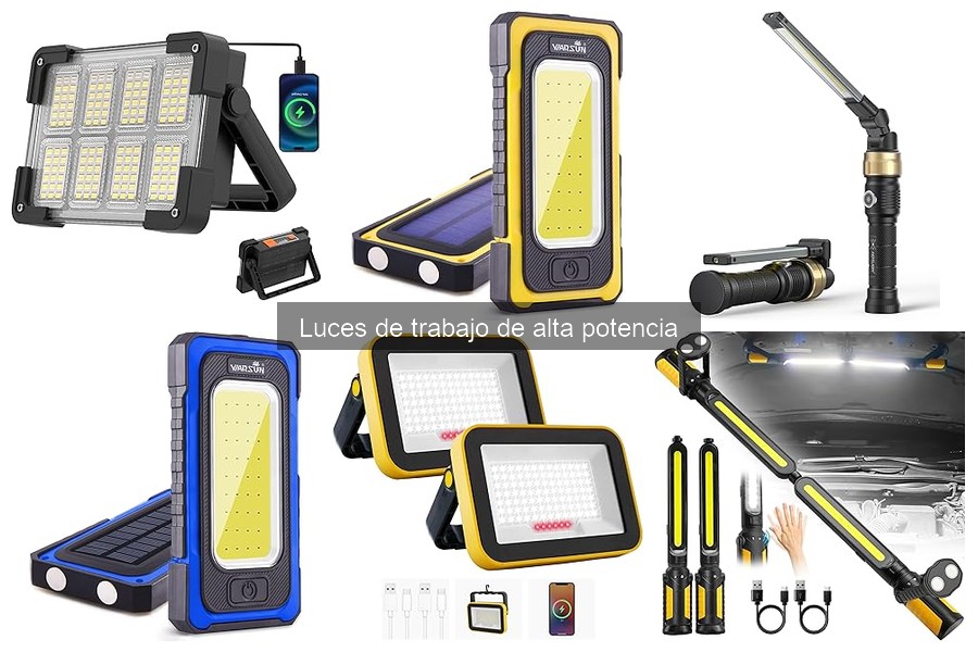 Tipos de luces de trabajo de alta potencia: ¡Descubre las mejores!