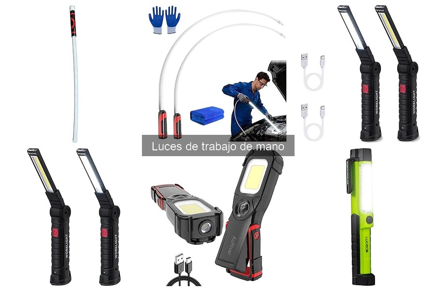 Tipos de luces de trabajo de mano: LED, recargables y más