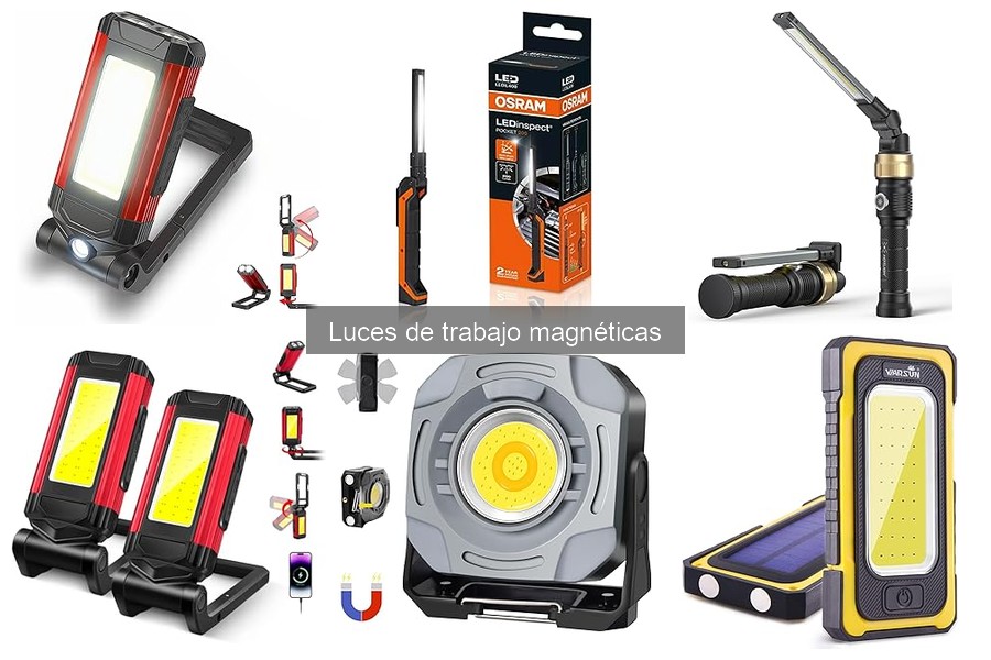 Tipos de luces de trabajo magnéticas: Guía completa