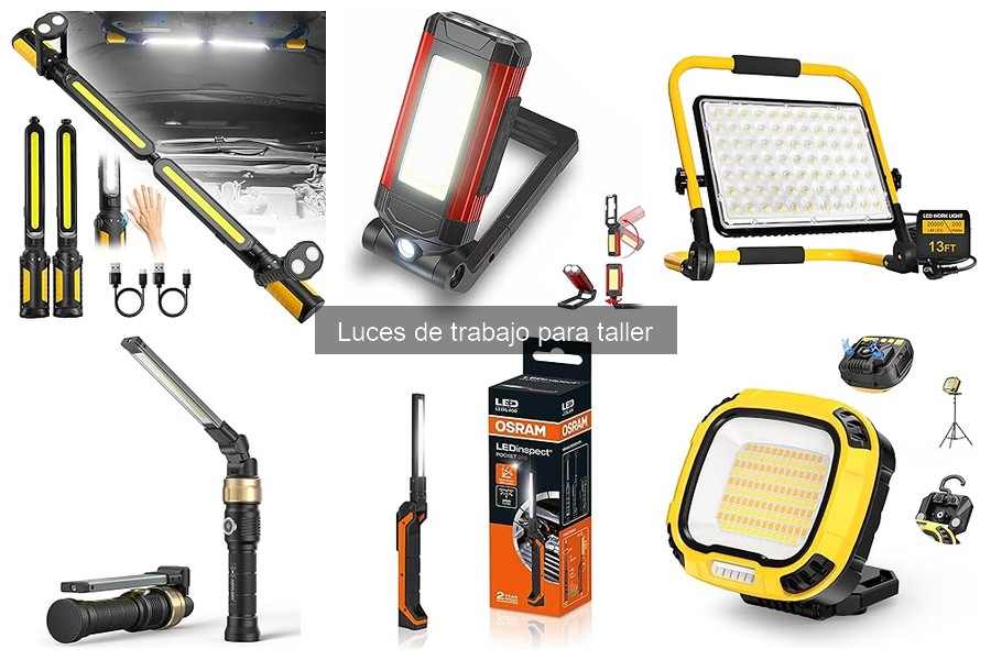 Tipos de luces de trabajo para taller: guía completa