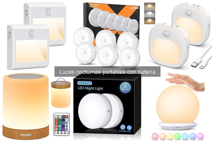 Tipos de luces nocturnas portátiles: ventajas y desventajas