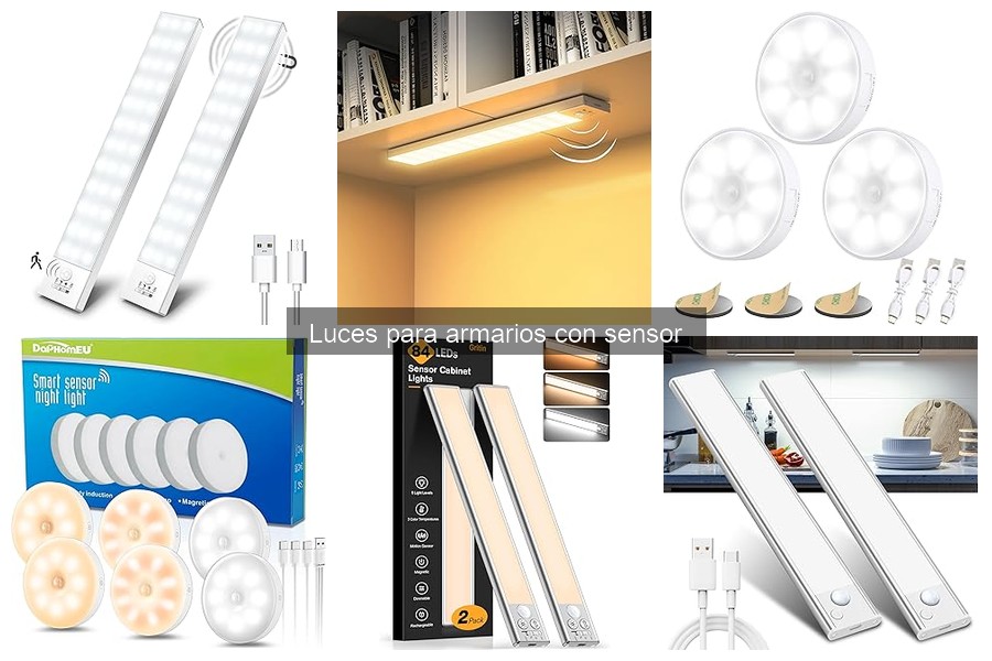 Tipos de luces para armarios con sensor: guía completa